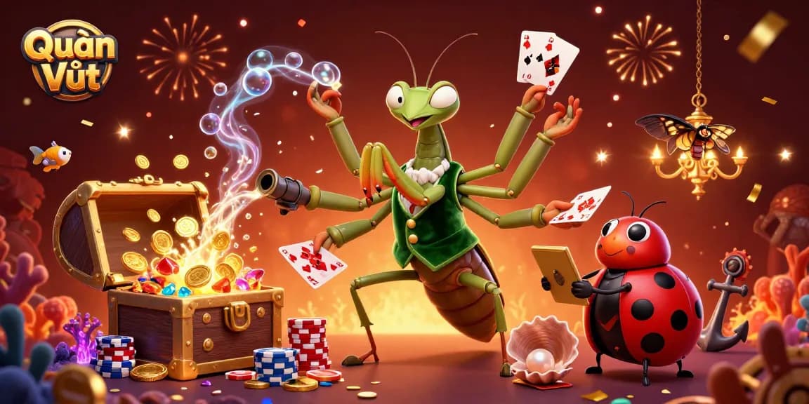 Experience the thrill of Quần Vợt with exciting gaming elements in a vibrant 3D illustration.