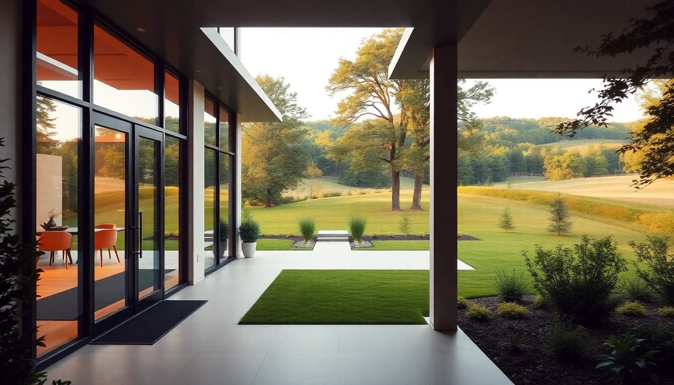 Luxury home architect Boston showcasing a contemporary residence with elegant landscaping and modern design.