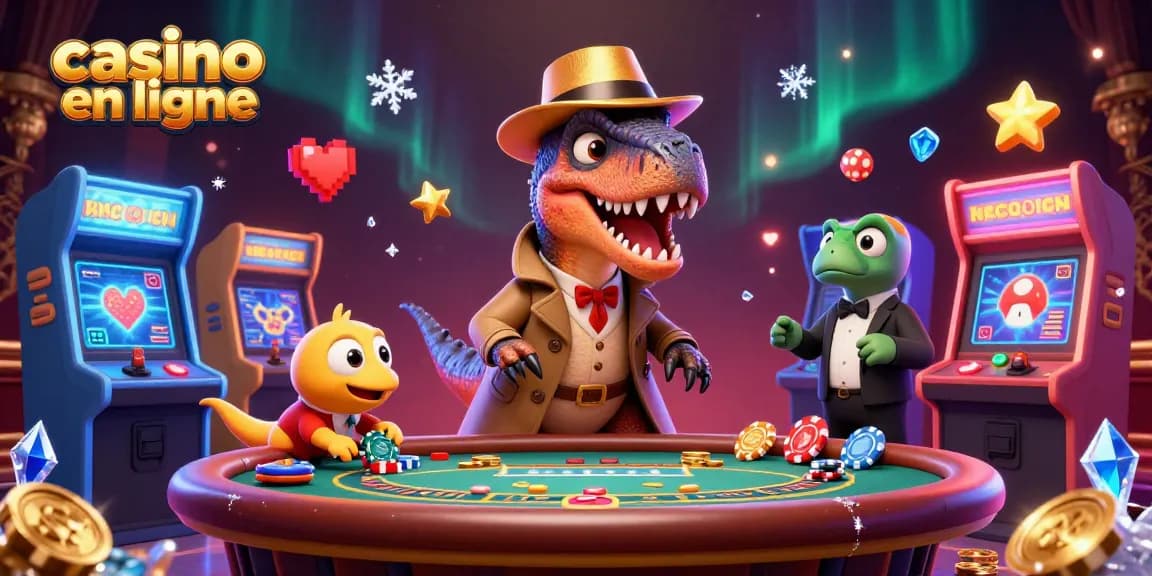Les joueurs d'un casino en ligne s'affrontent autour d'une table de blackjack, pour des gains excitants.