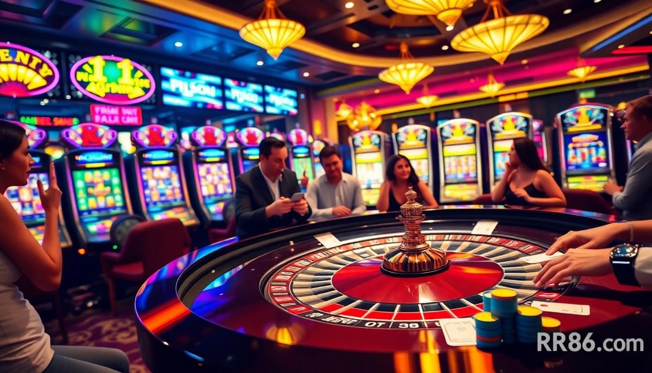 Experience thrilling casino action at rr88.com with vibrant roulette and slot games.