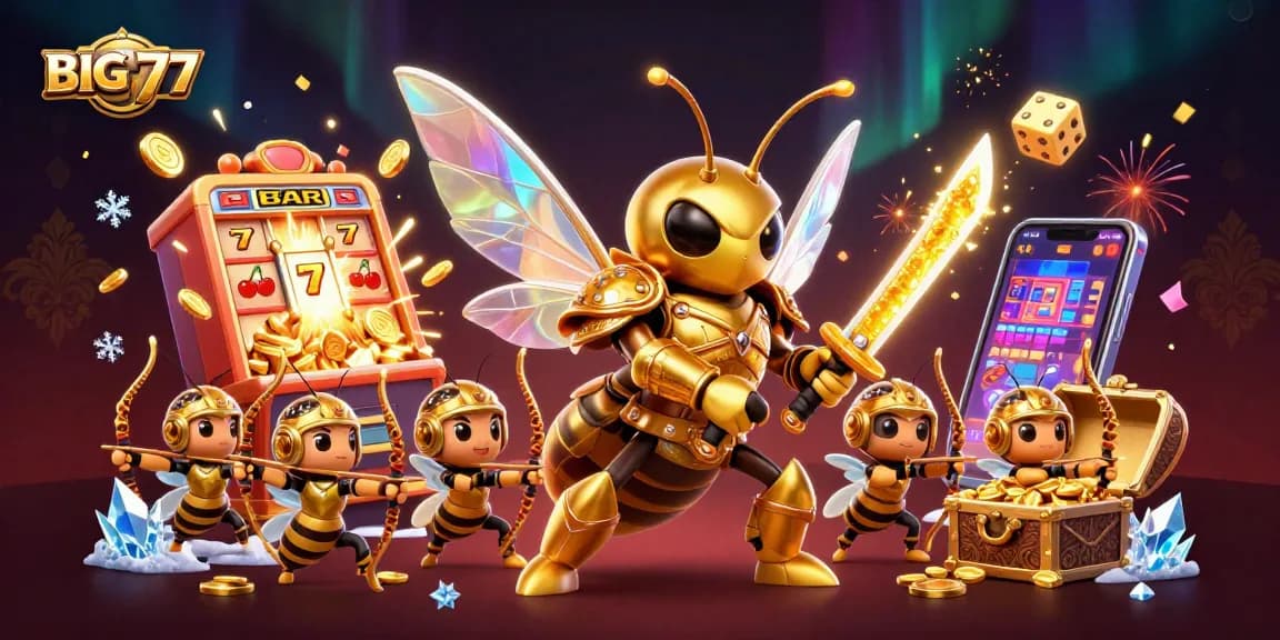 BIG777 menarik perhatian dengan jackpot slot yang berkilau dan karakter berani.
