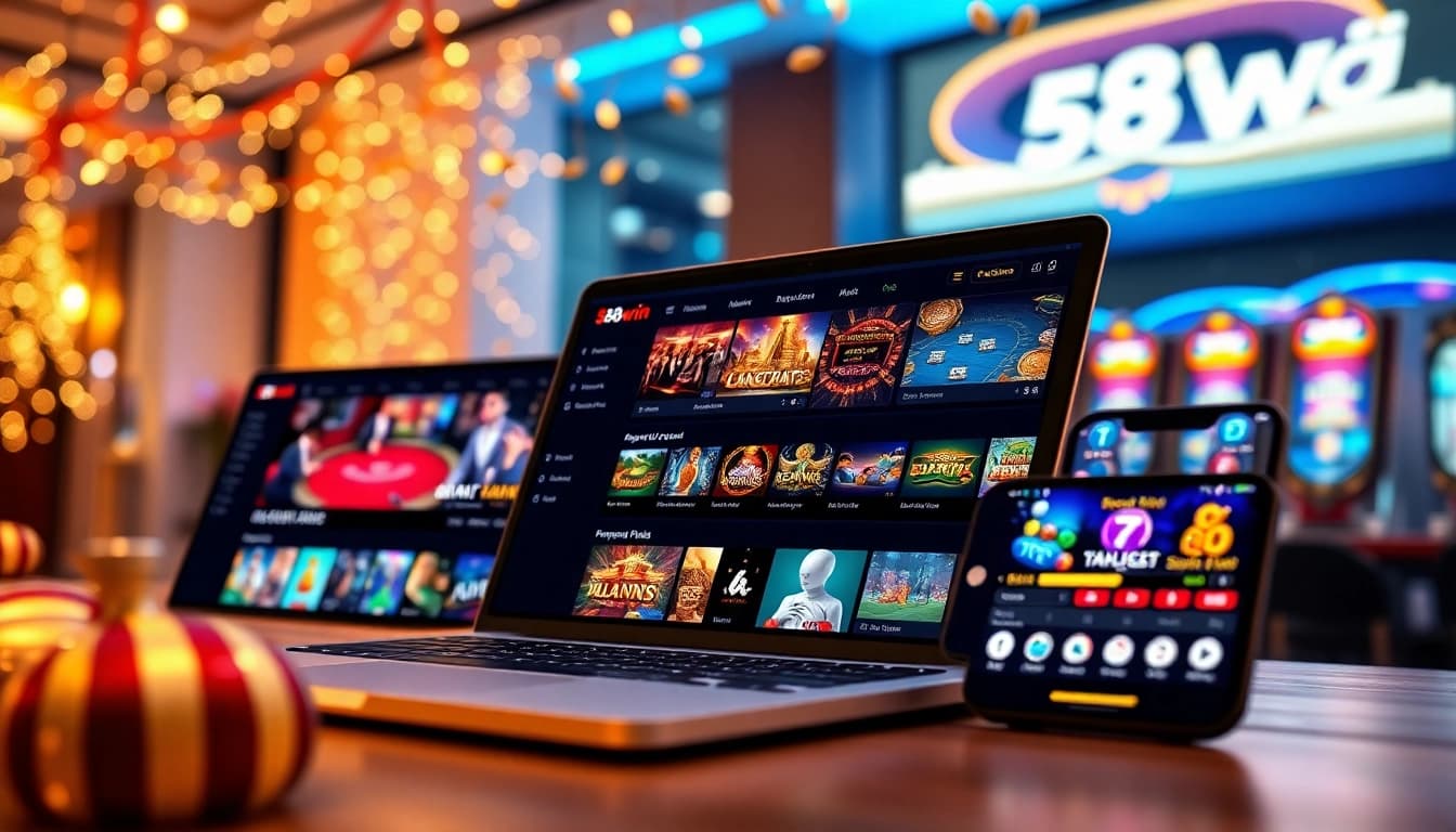 Experience the excitement of 58win with vibrant casino gameplay on innovative devices.