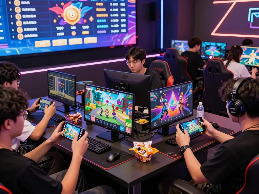Exciting online gaming scene featuring players engaging with mantra88 mobile games, vibrant atmosphere and interactive elements.