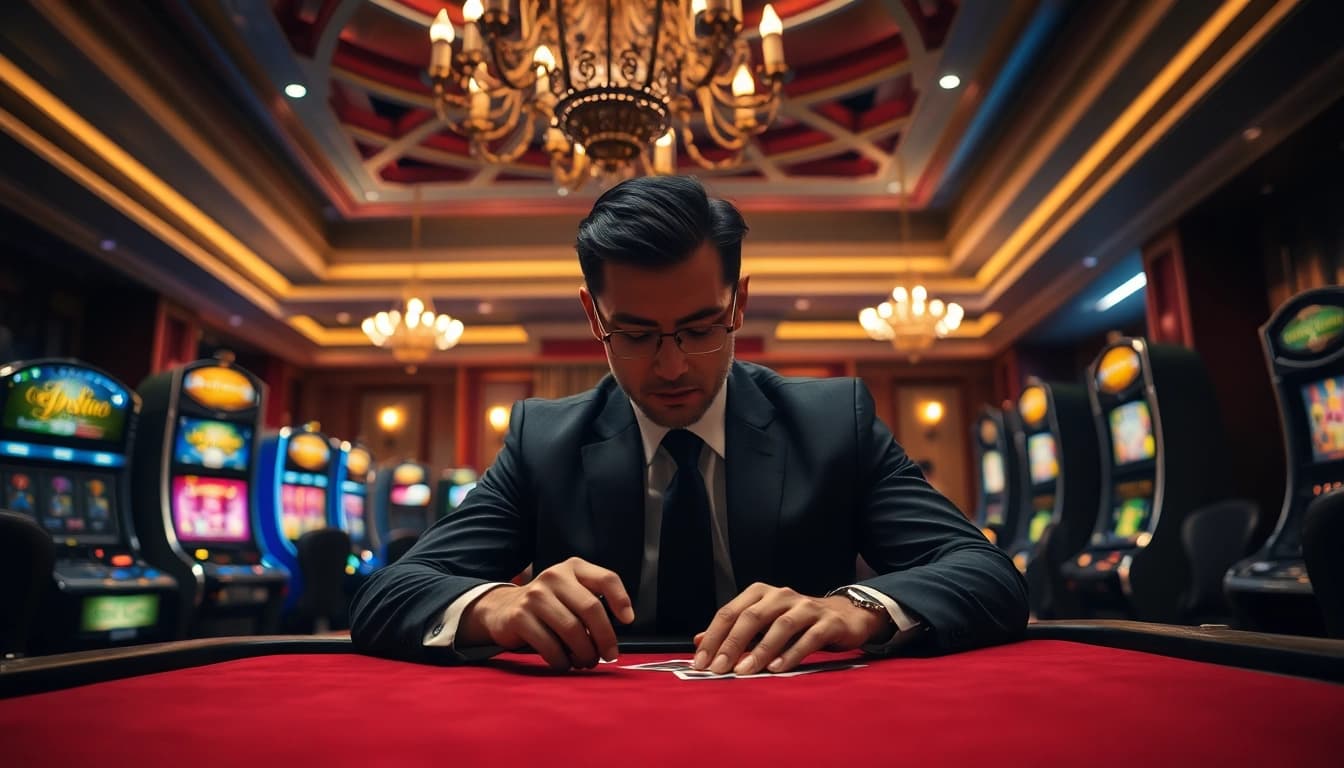 Proses hoki77 login untuk bermain game kasino di meja mewah dengan suasana mewah.