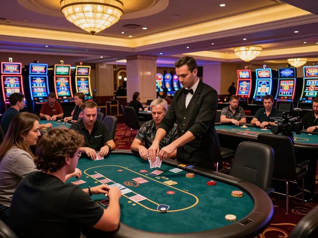 Players engaging in a vibrant poker game at F168 casino, showcasing dynamic gameplay and excitement.