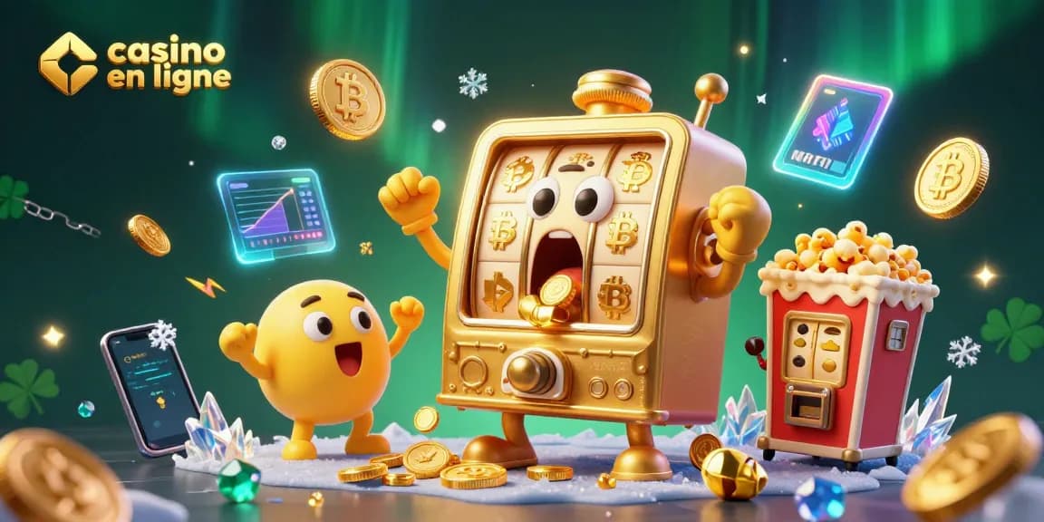 Faites le jackpot sur casino en ligne avec des machines à sous animées et des pièces brillantes.