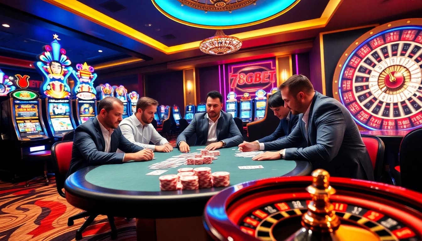 Experience thrilling gameplay at 789bet with vibrant poker tables and exciting casino activities.