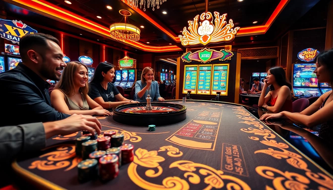 Engaging players enjoying thrilling games at XX88, a premier online gambling site.