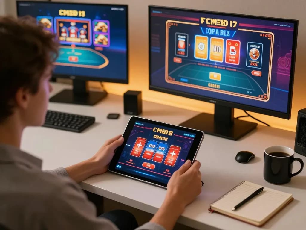 Engaging gameplay experience as users đăng nhập CM88 to enjoy online casino features with a cozy home setup.