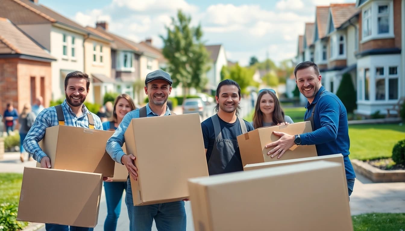 Qualified staff from removals company cheltenham efficiently managing a relocation task, showcasing reliability.