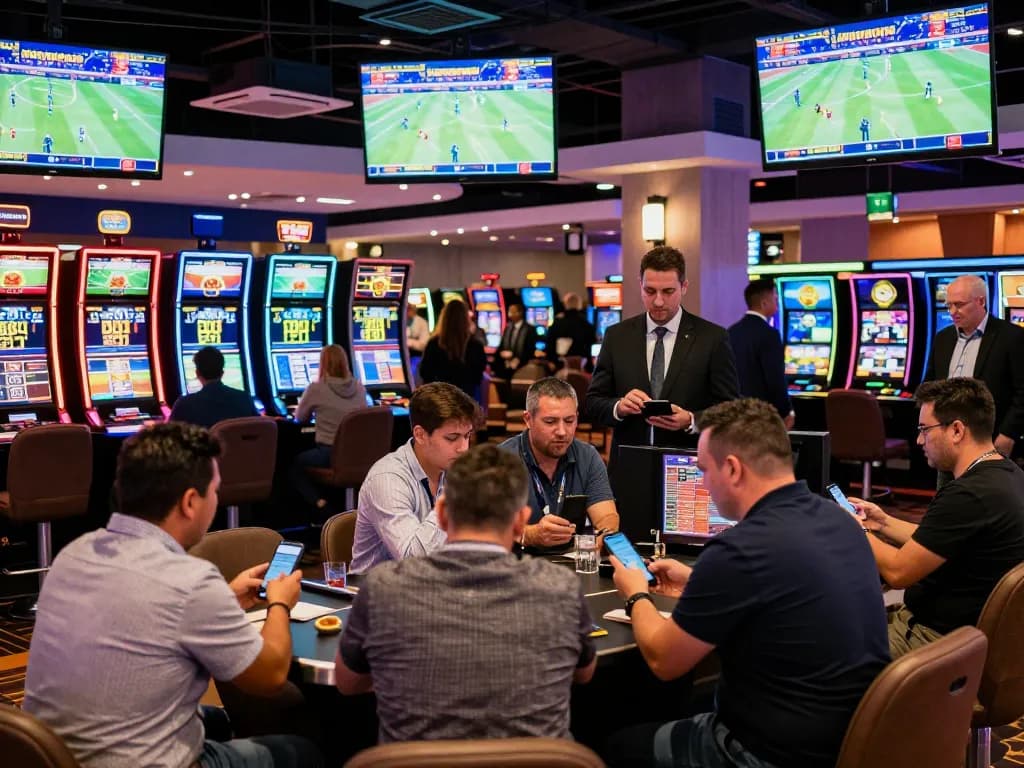 Experience intense kèo nhà cái dynamics with sports bettors engaging in live game analysis.
