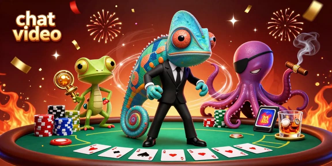 Engage in exciting chat video sessions with verified users in a vibrant gaming atmosphere.