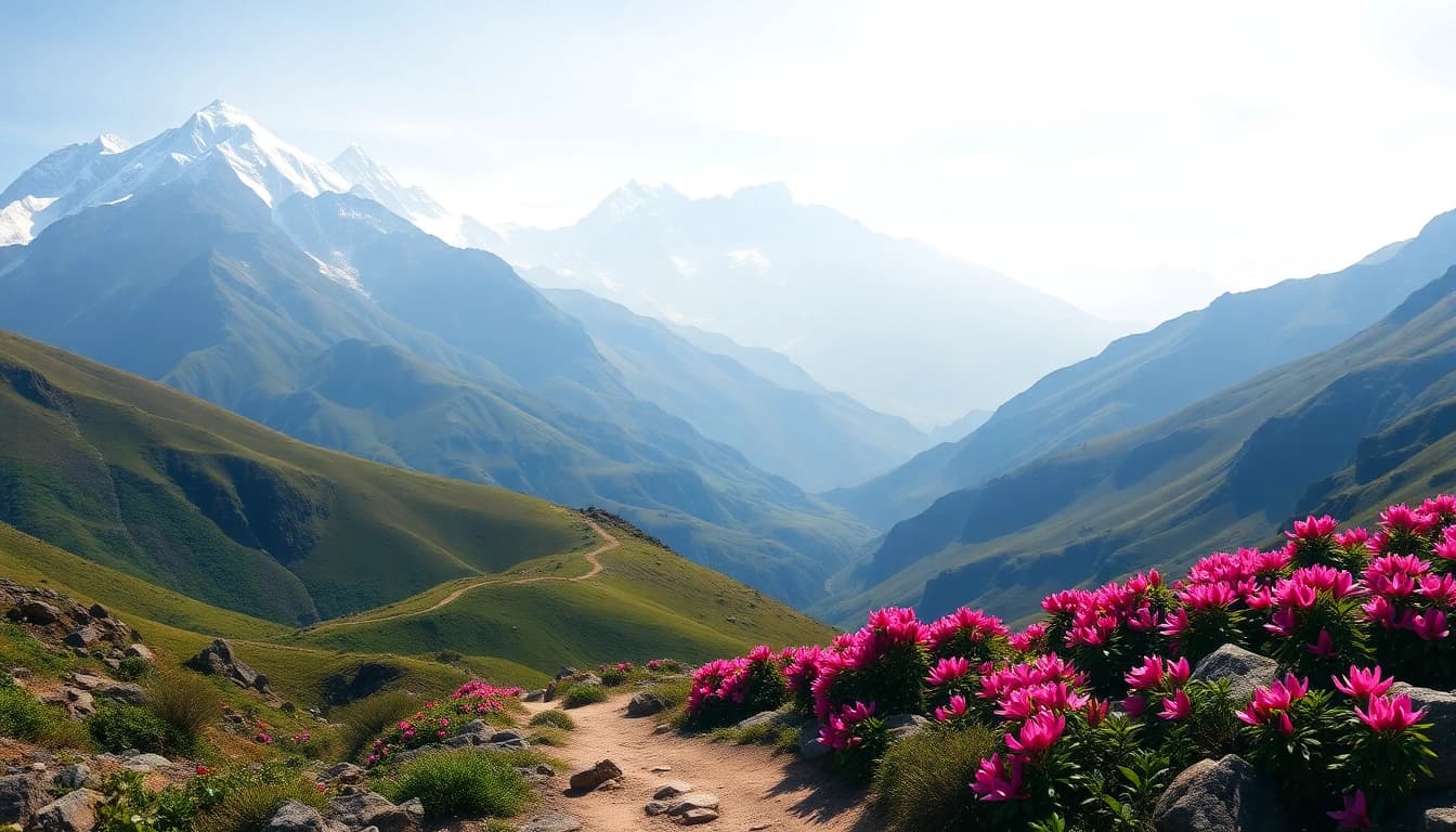 Experience the breathtaking Goechala trek with stunning views of Kanchenjunga and vibrant landscapes.