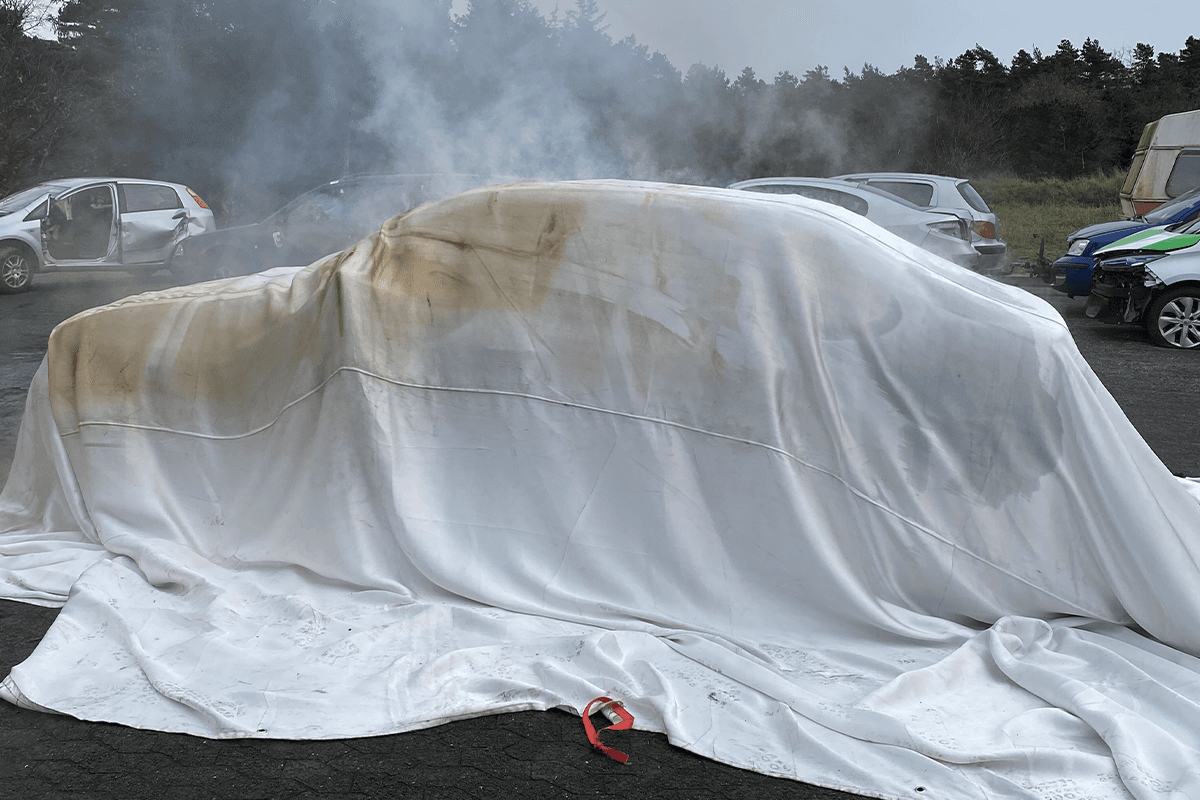 High-Performance Car Fire Blanket for Safe Fire Containment