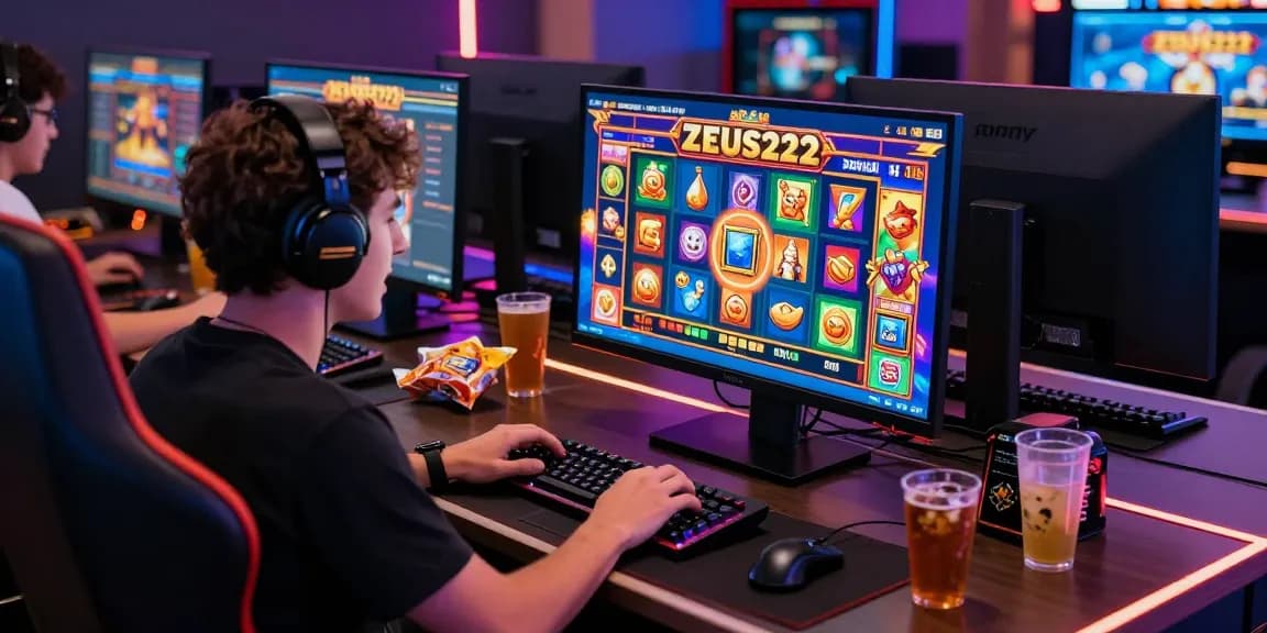 Player enjoying an exciting ZEUS222 online gaming experience in a vibrant digital casino environment.