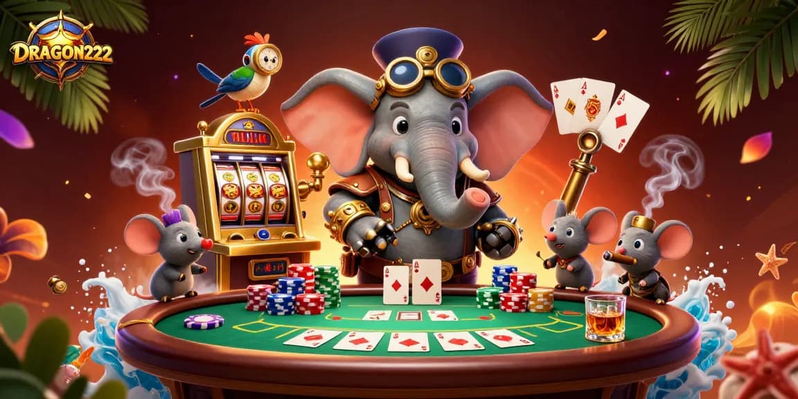 Engage with DRAGON222's exciting slot machine experience featuring dynamic gameplay and thrilling decorations.