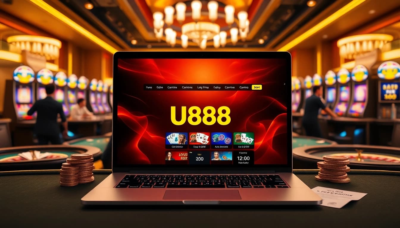 Experience the excitement of U888 with vibrant slot machines and high-stakes betting.