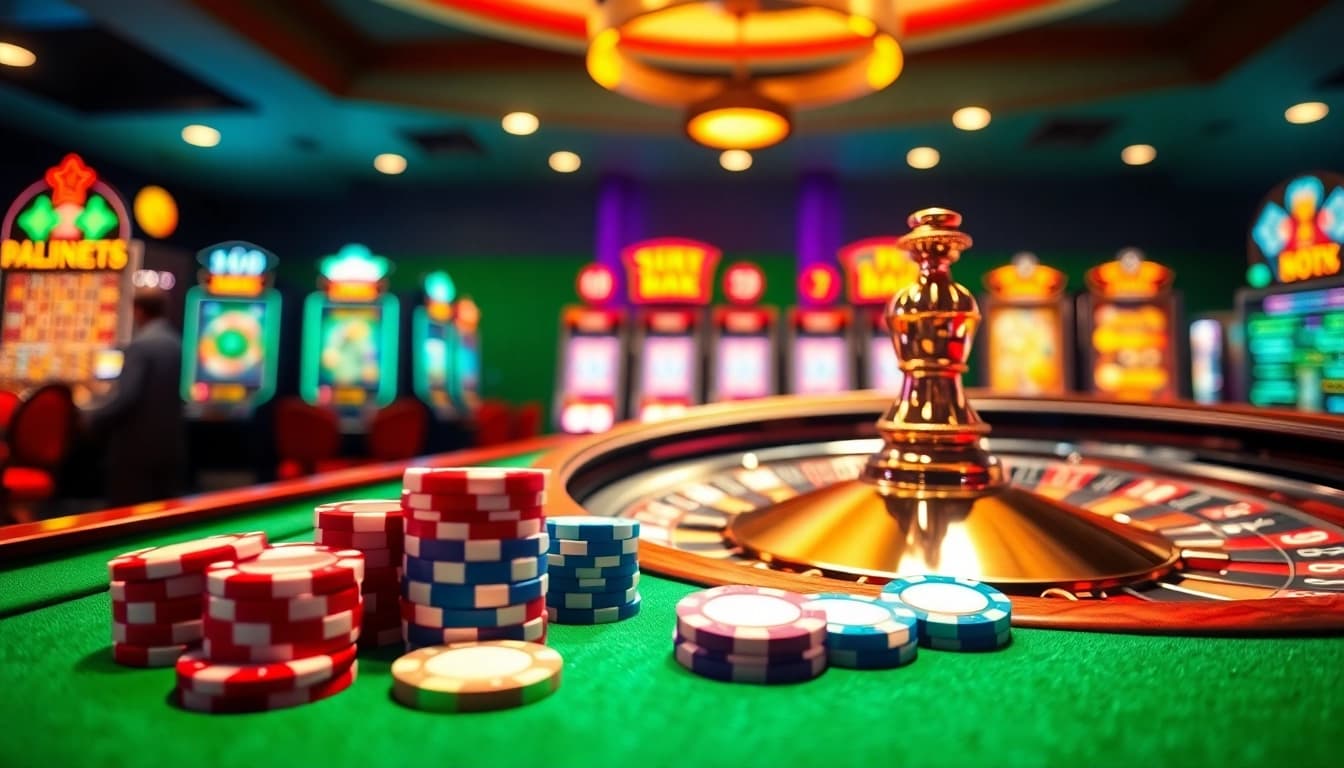 Menangkan permainan di meja roulette dengan bbni4d yang menyenangkan dan slot mesin yang gemerlap.