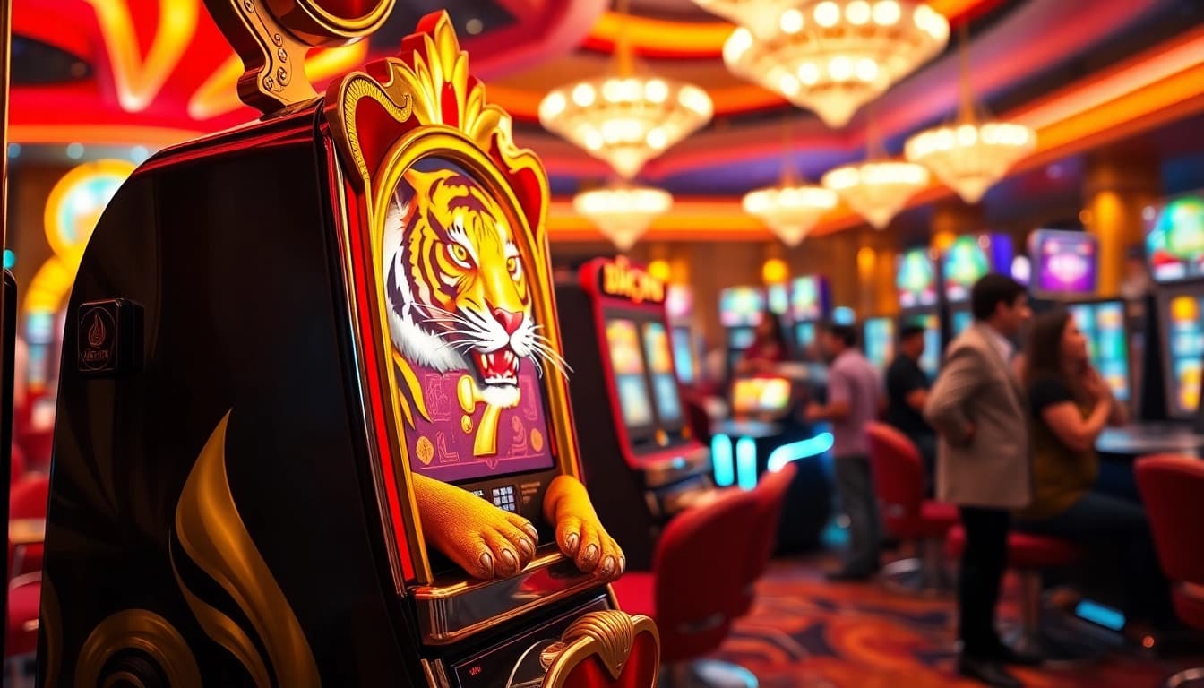 เล่นสล็อต tiger24 ที่คาสิโนที่มีสีสันและบรรยากาศของการเฉลิมฉลอง