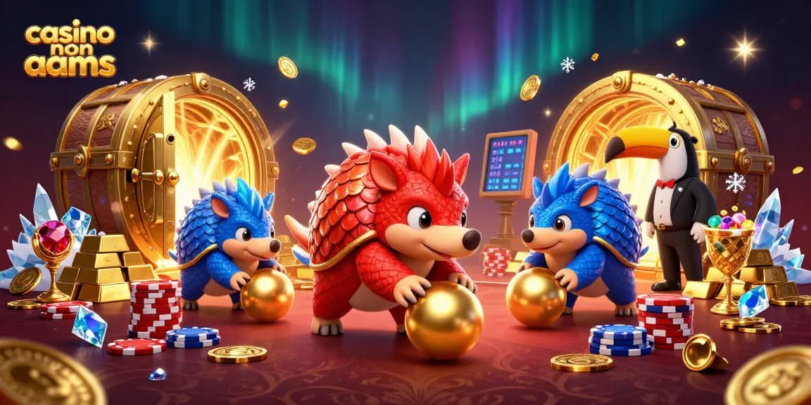 Gioca nei casino non AAMS con i due pangolini in competizione tra chips e tesori scintillanti.