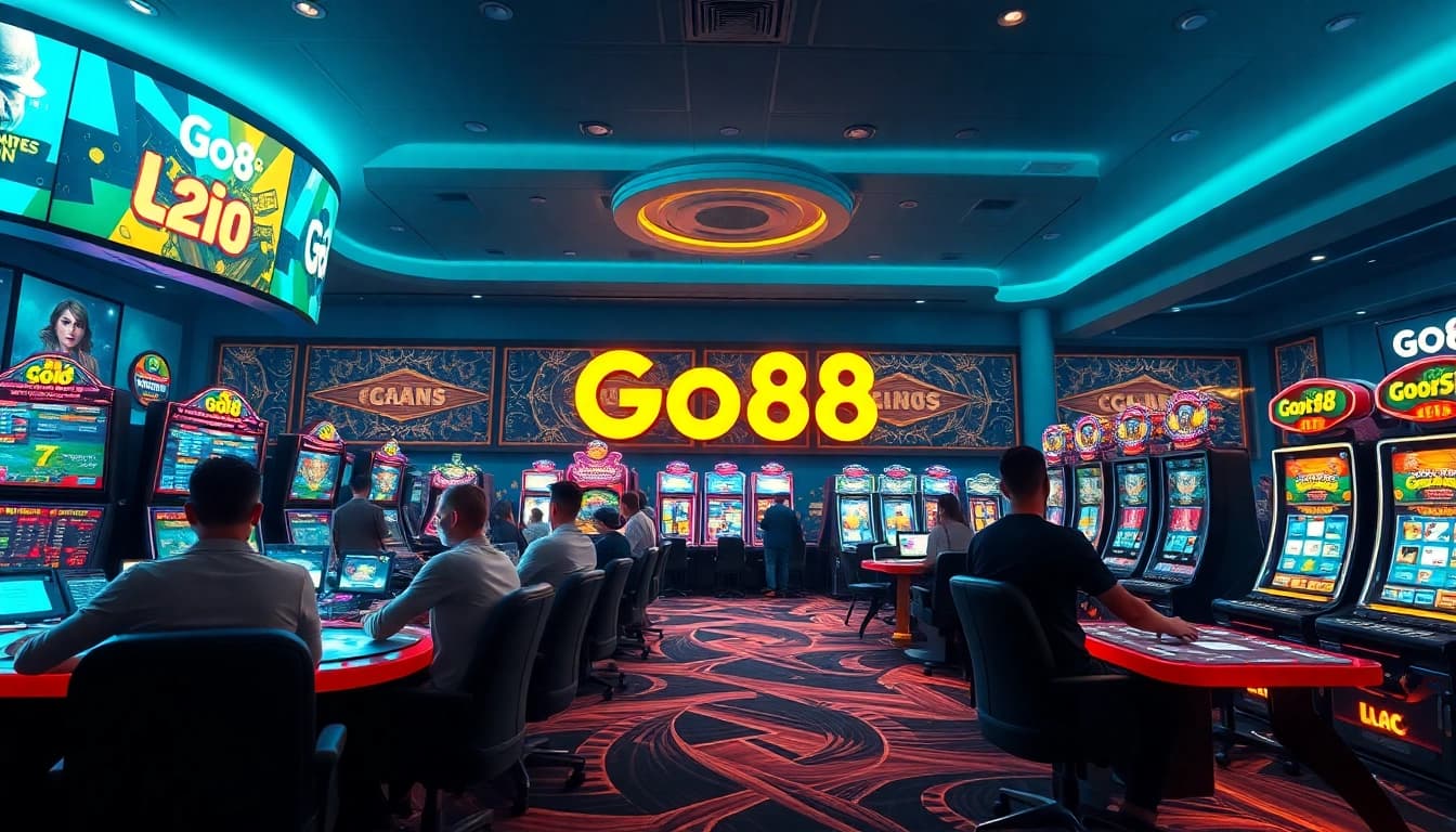 Experience the excitement of Go88's online gaming platform at https://go88vj.com/ with vibrant visuals of live casino action.