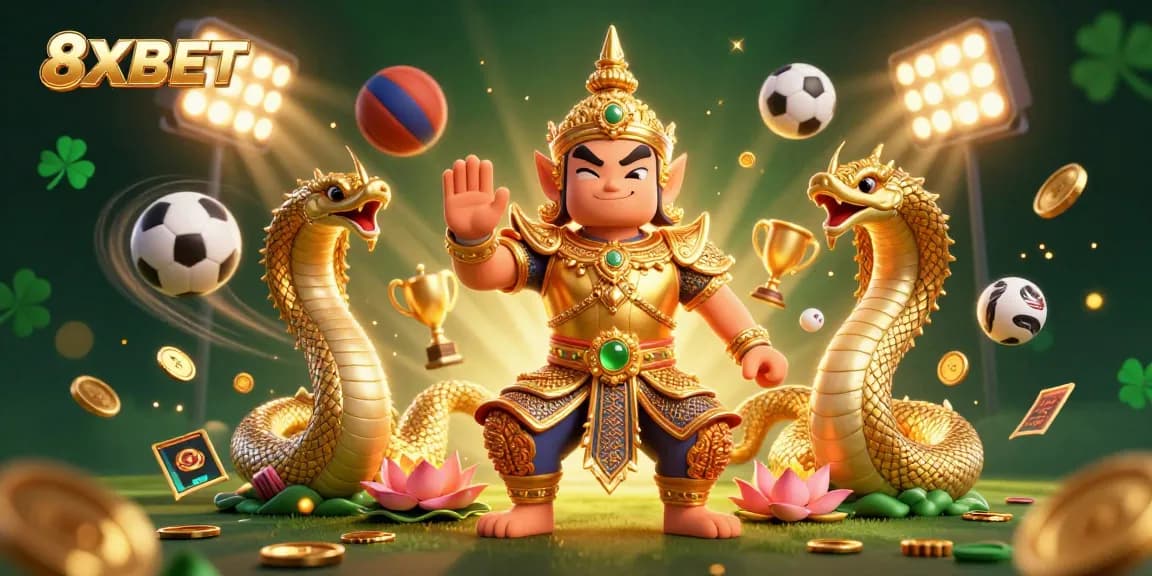 Engage with 8XBET through dynamic sports betting in a richly illustrated scene