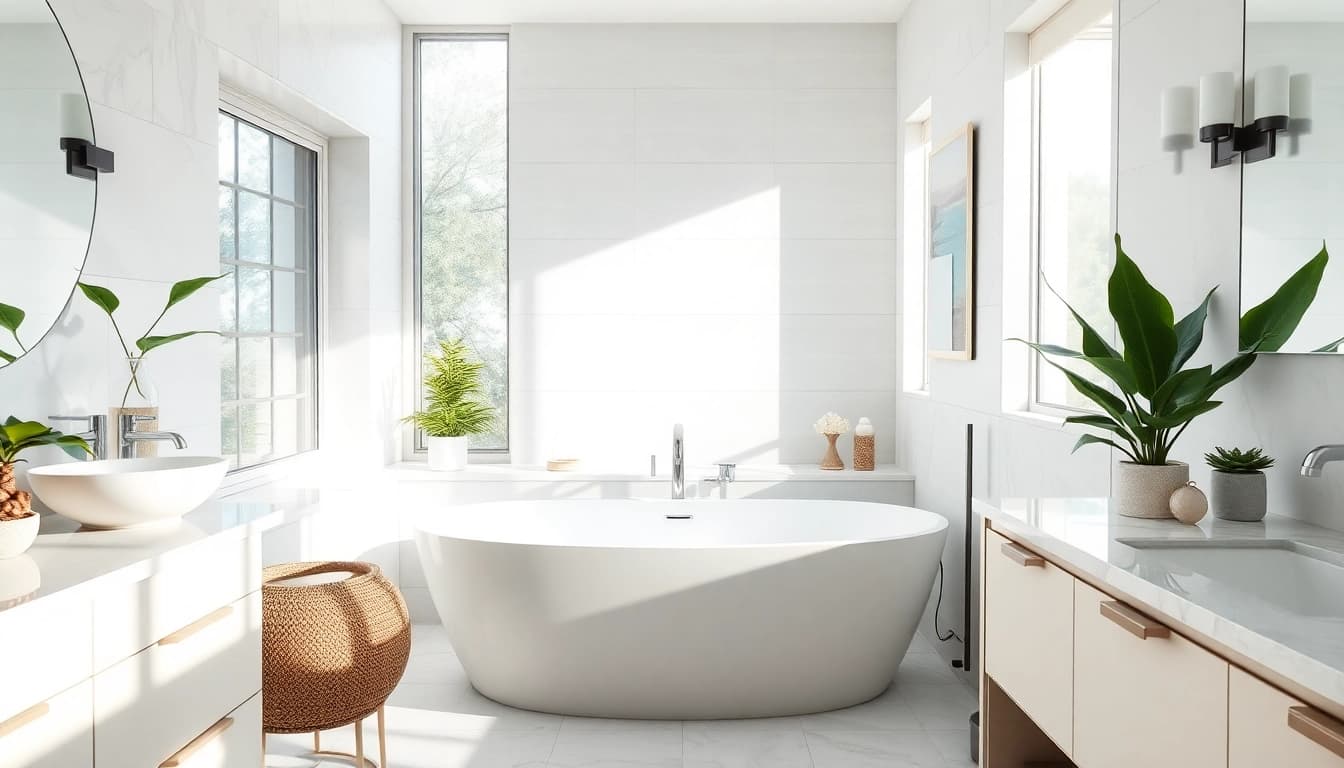 Revitalize your space with a stunning bathroom renovation featuring elegant fixtures and natural light.