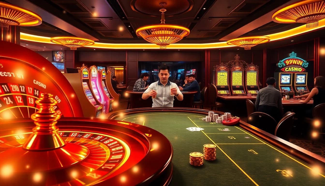 Experience exciting gameplay at 99WIN with vibrant casino tables and thrilling online betting.