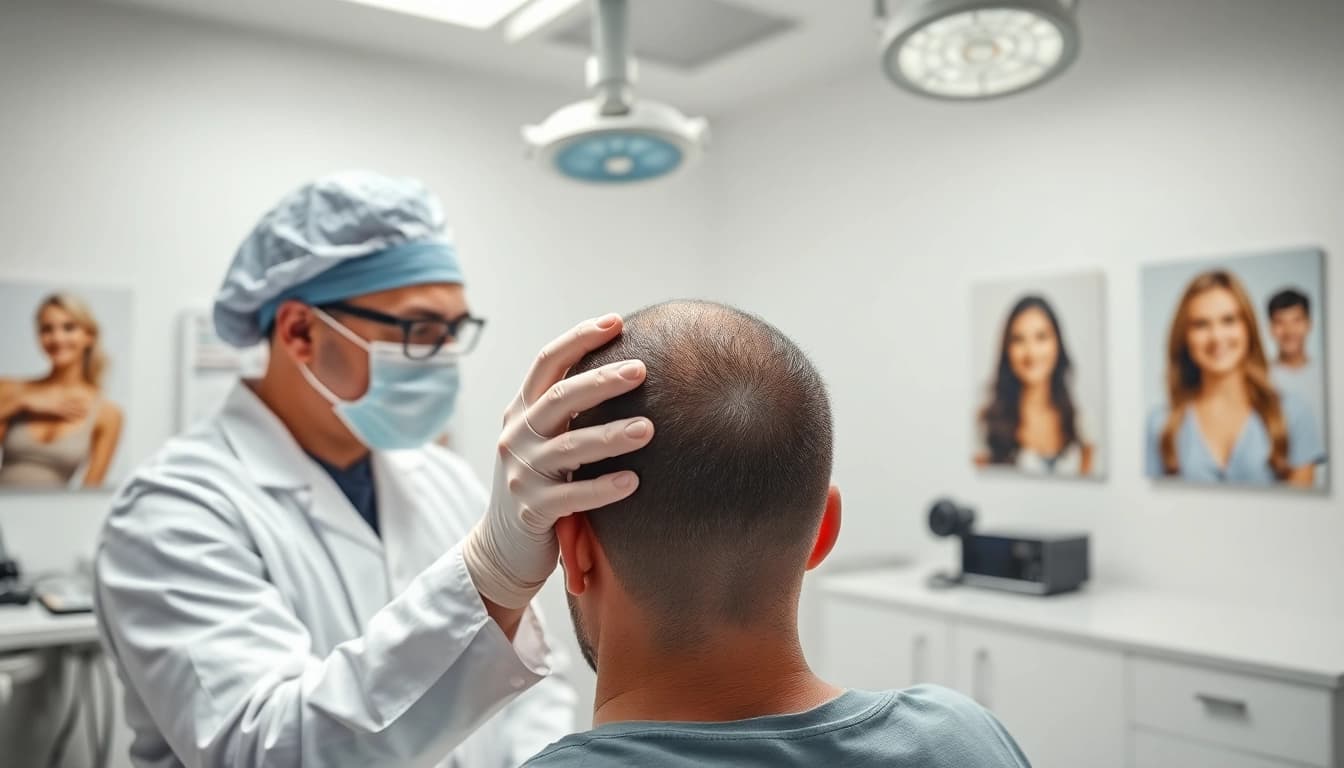Experience a hair transplant london consultation in a modern clinic with a professional surgeon.