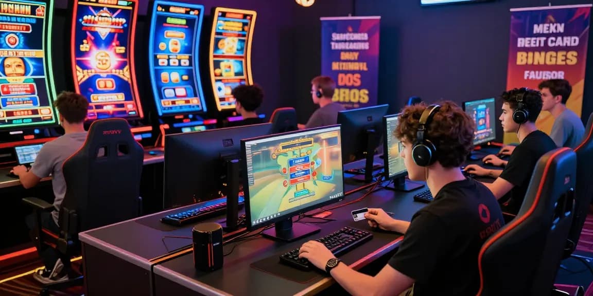 Players using credit cards at credit card casinos to enjoy exciting online gaming.