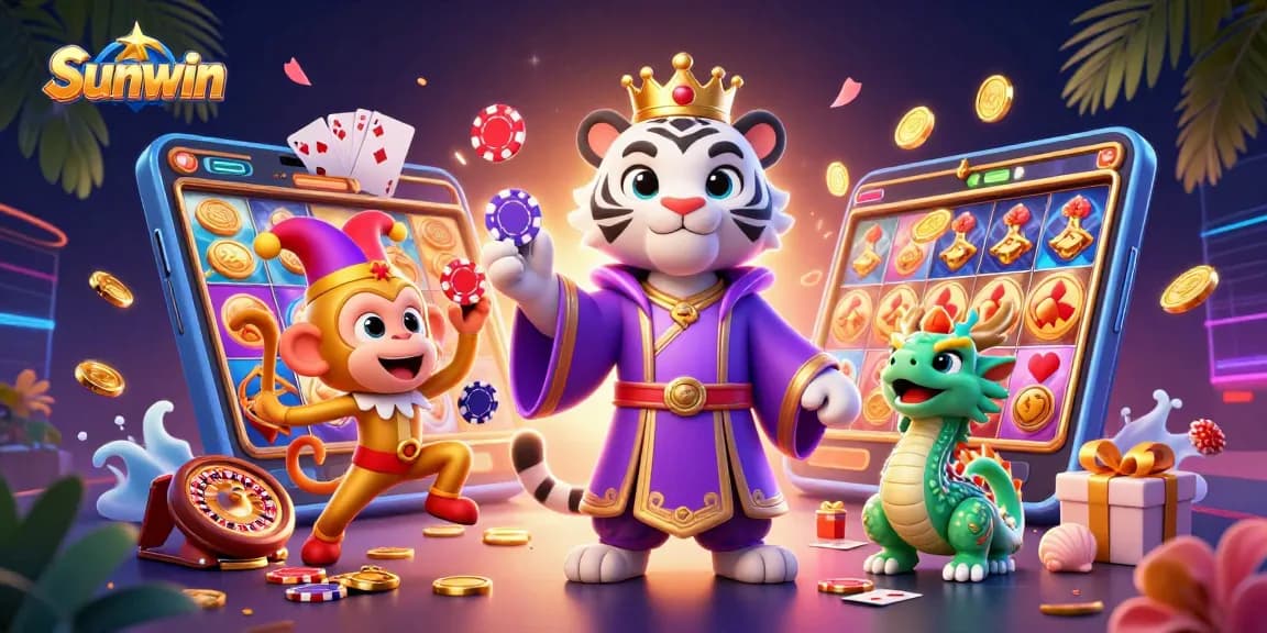 Engage in exhilarating gameplay at Sunwin featuring lively casino characters and rich game elements.