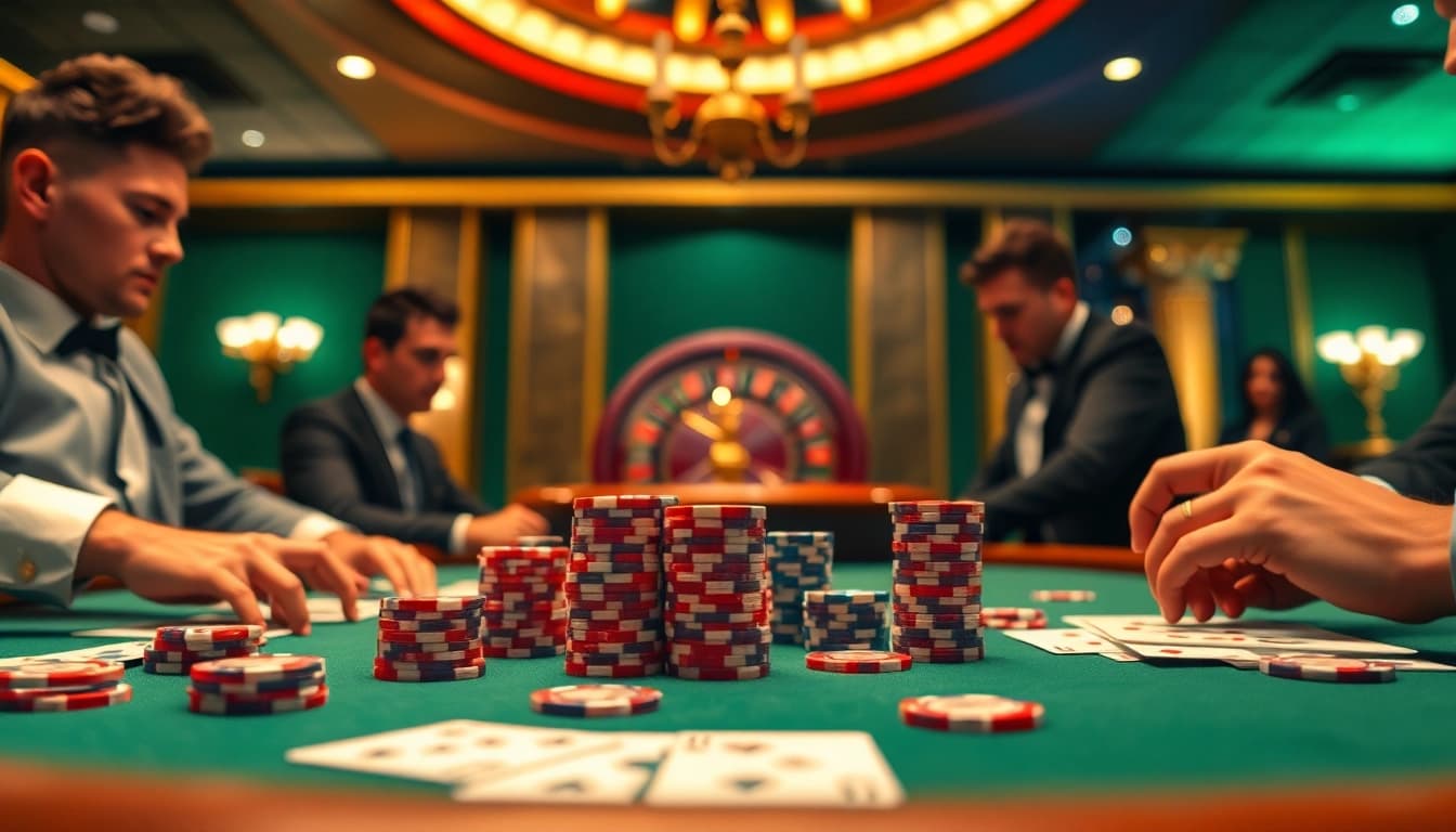 Experience the vibrant poker action at https://mm88.ru.com/, showcasing thrilling gameplay with poker chips and cards.