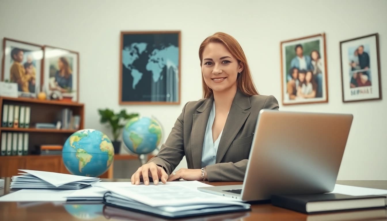 Virginia Immigration Lawyer providing expert advice in a welcoming office environment.