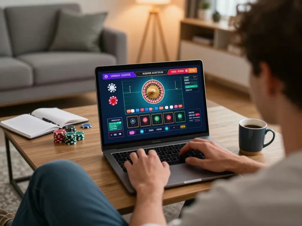 The player on https://fc88.tech engages in a thrilling live dealer roulette game at home.