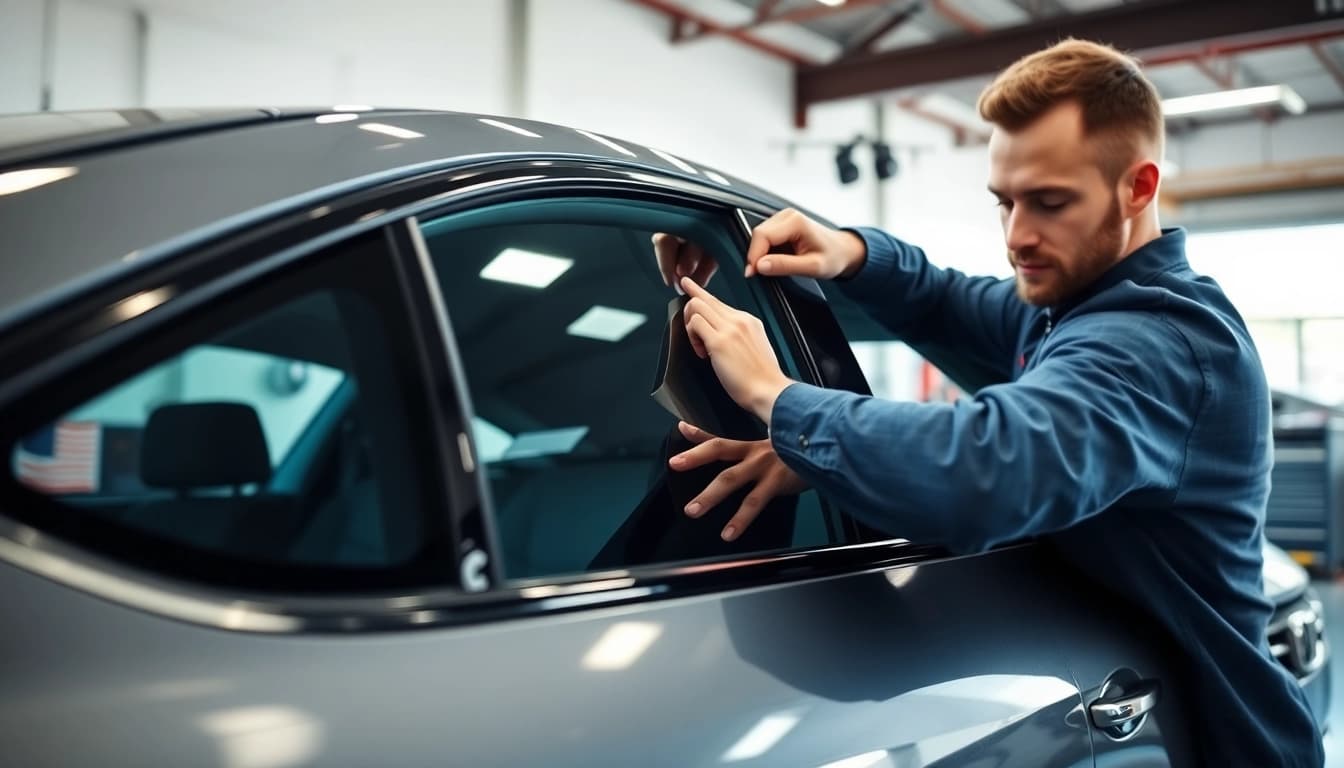 Enhance your car's appearance with the best window tint Chattanooga TN, showcasing professional installation.