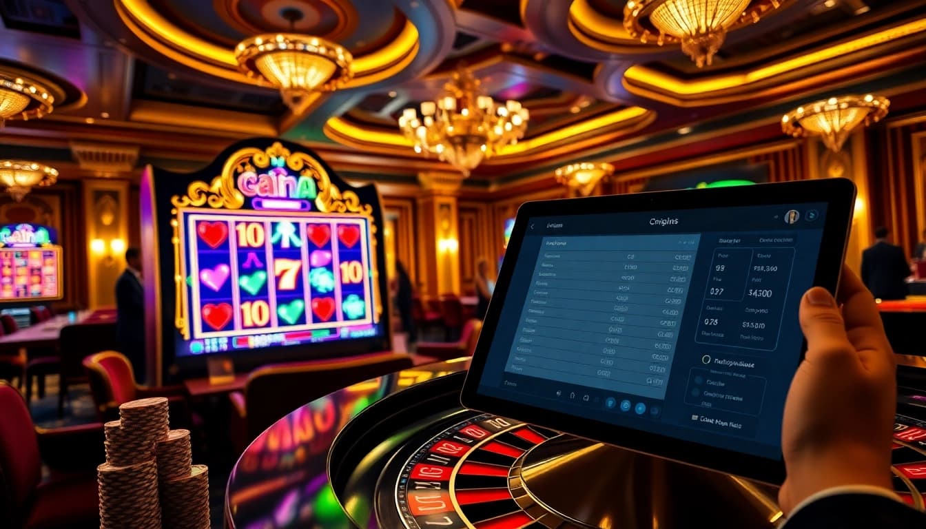 Play engaging games at https://nohudoithuong.us/ amidst a vibrant casino atmosphere with roulette and slot machines.