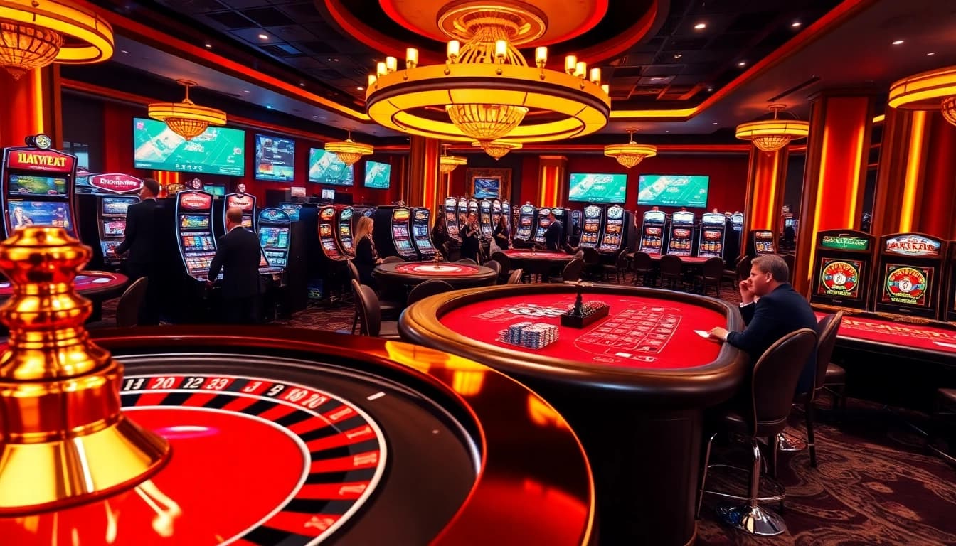 Experience thrilling gambling action with Hay88 at a luxurious casino.