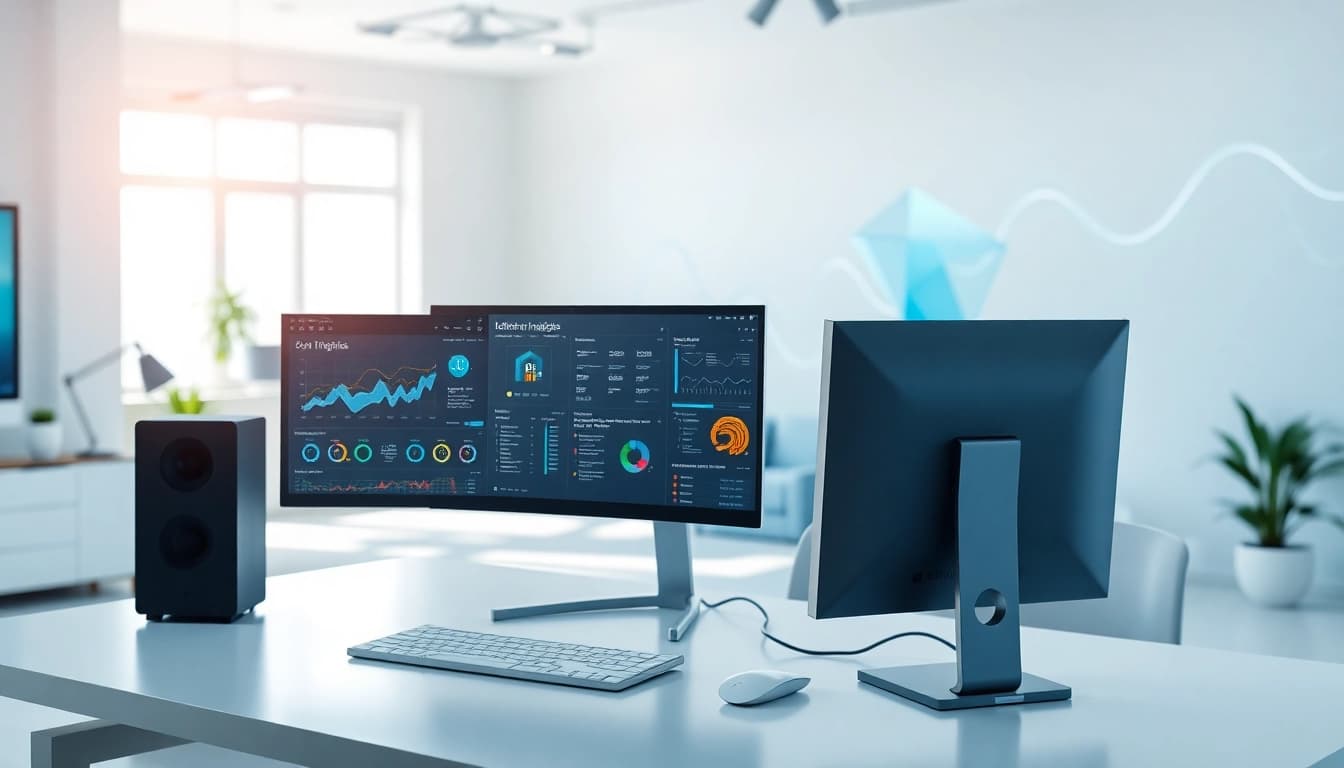 Utilize ai tools for enhanced productivity in a modern workspace with seamless technology integration.