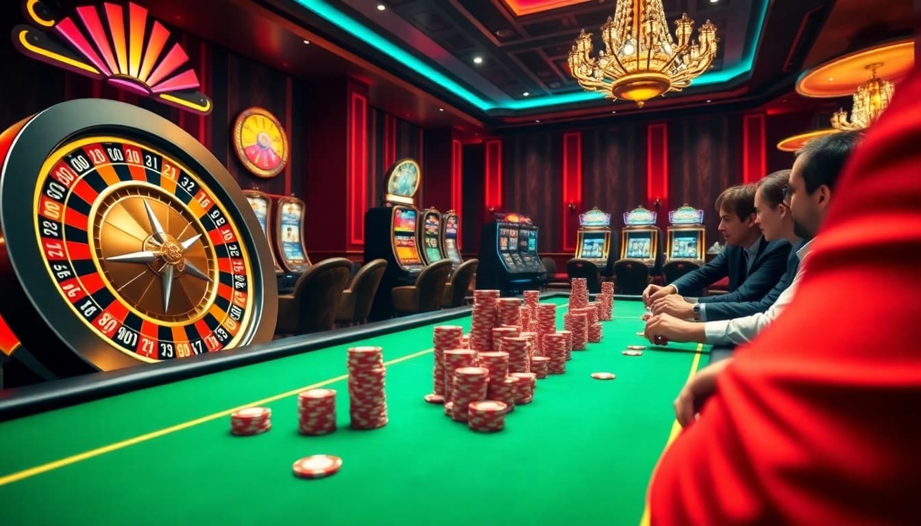 Experience the thrill of winning at http://ww88h.com/ with vibrant casino visuals focusing on exciting gameplay.