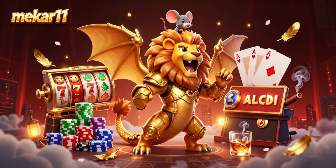 Win big with mekar11's thrilling slot games featuring vibrant characters and dynamic elements.