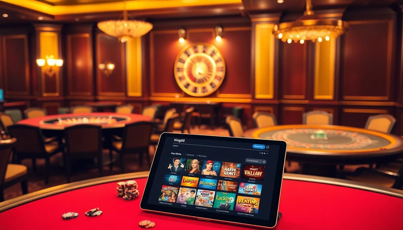 Engage in thrilling games at https://king88.limited/, featuring luxurious casino tables and vibrant online interfaces.