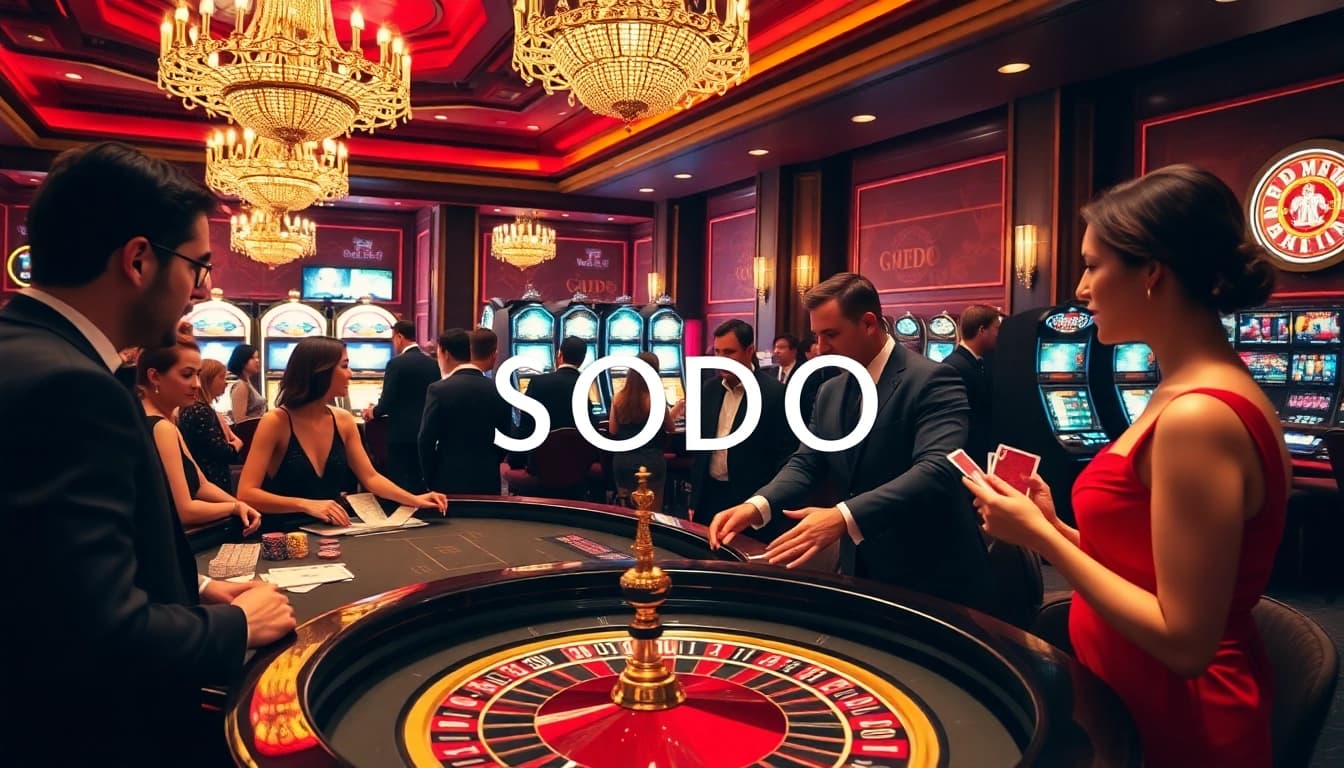 Experience the thrill of SODO gaming with engaged players at a vibrant casino table.