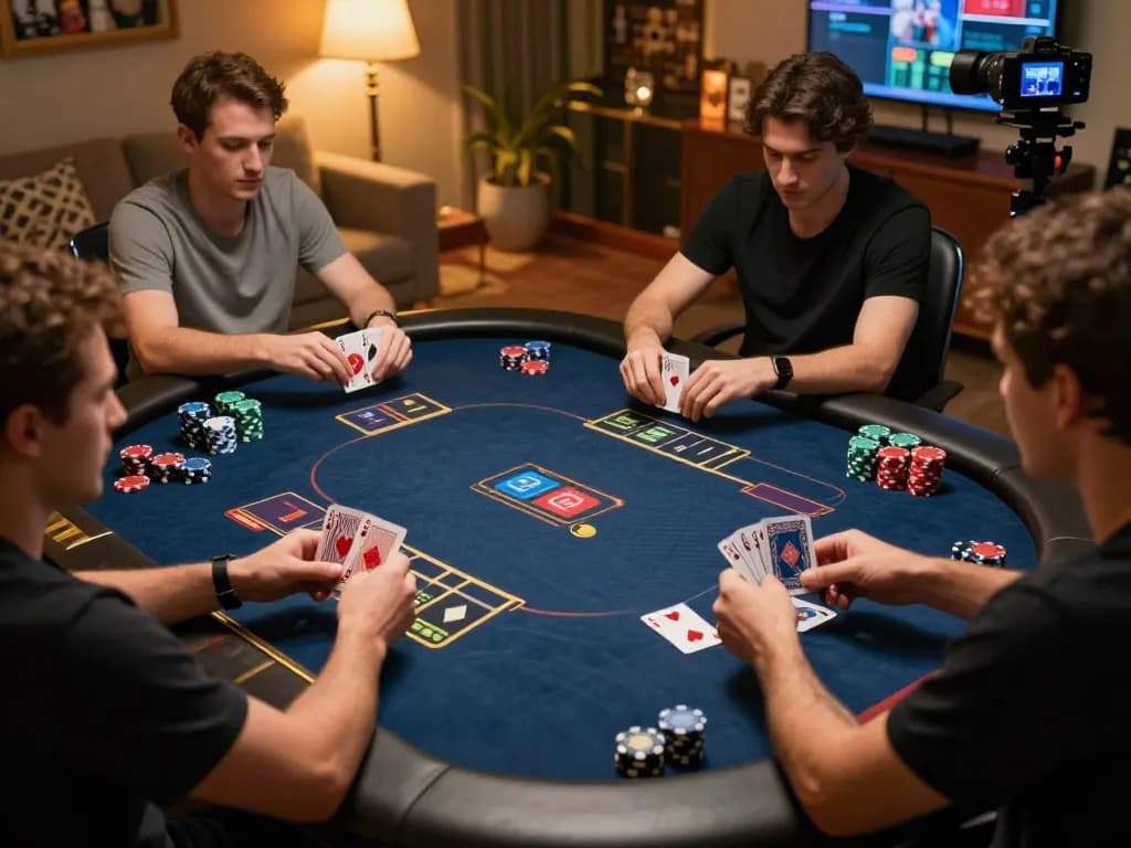 98WIN players engaging in an online poker game, focused on strategic betting actions.