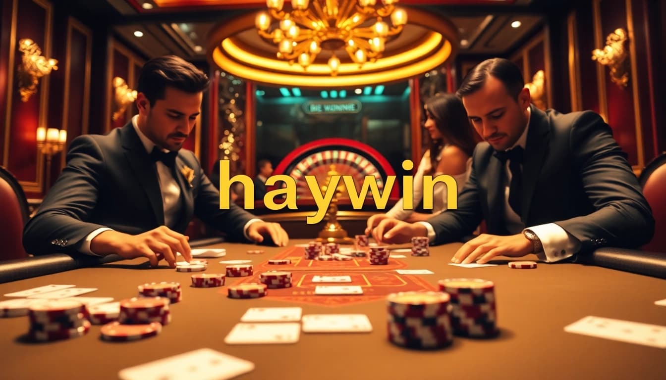 Experience the excitement of Haywin's sophisticated casino gaming with high-stakes poker.