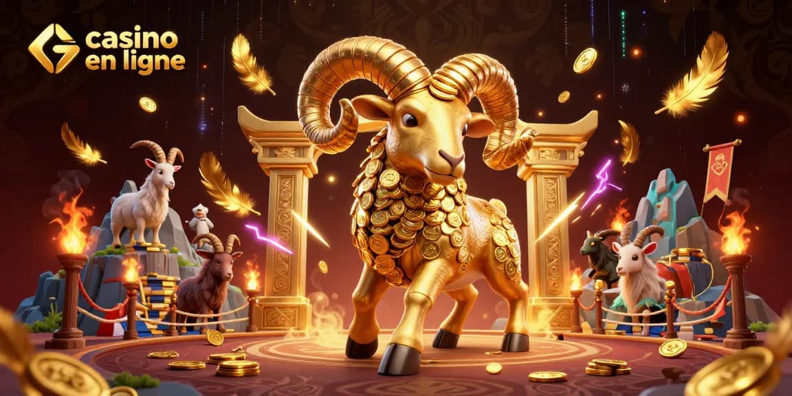 Jouer au casino en ligne avec un taureau doré dynamique en pleine action entouré d'éléments de jeux fascinants