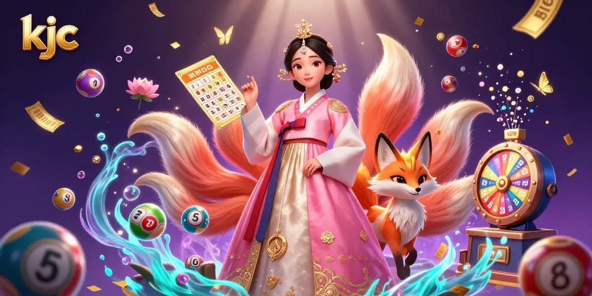 Experience thrilling lottery excitement with kjc's vibrant casino scene featuring magical elements.