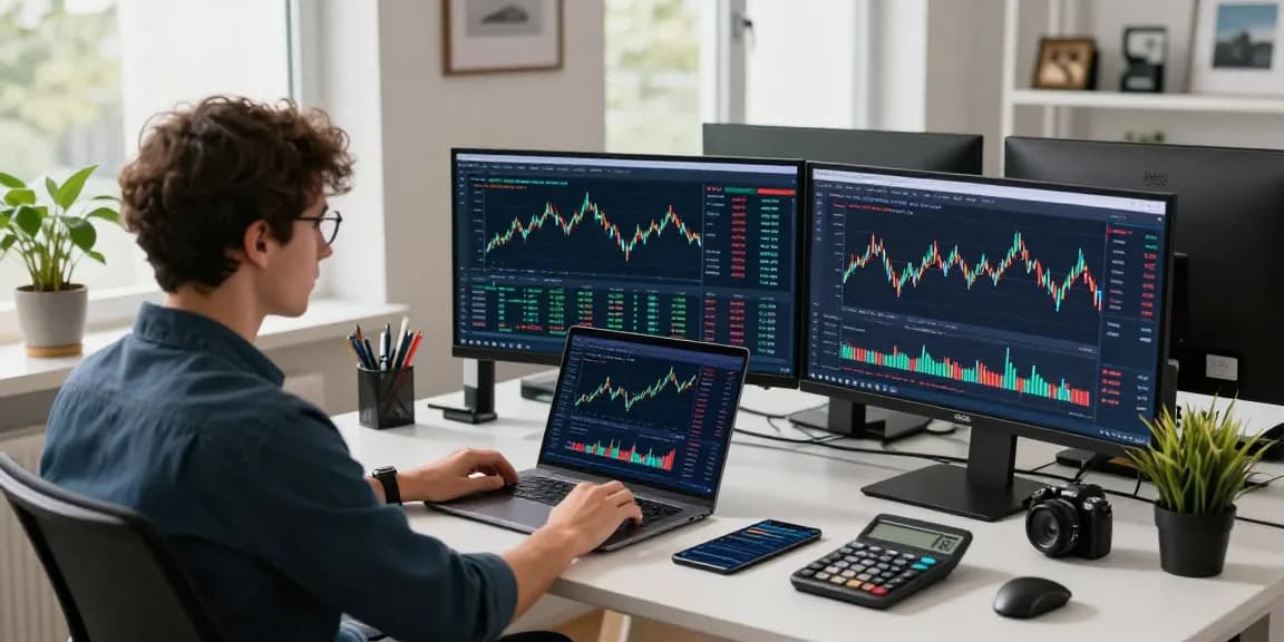 Real-time monitoring and analysis using the Germany stock backtesting API at a modern tech workspace.
