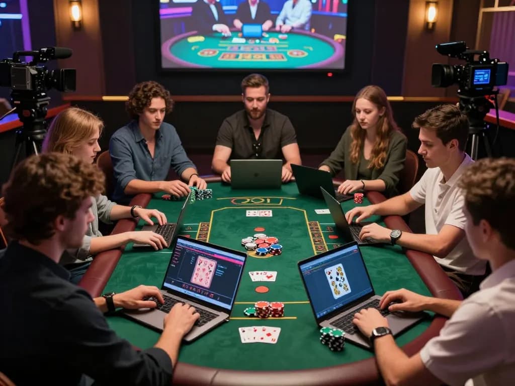 Players enjoying online casino games from home, showcasing giường bệnh nhân and competitive gameplay atmosphere.