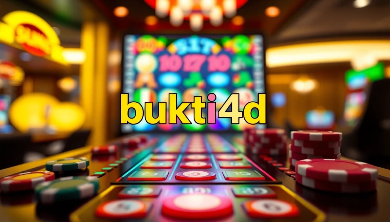 Menampilkan permainan bukti4d slot yang menarik dengan desain grafis yang cerah dan pengalaman bermain yang seru.