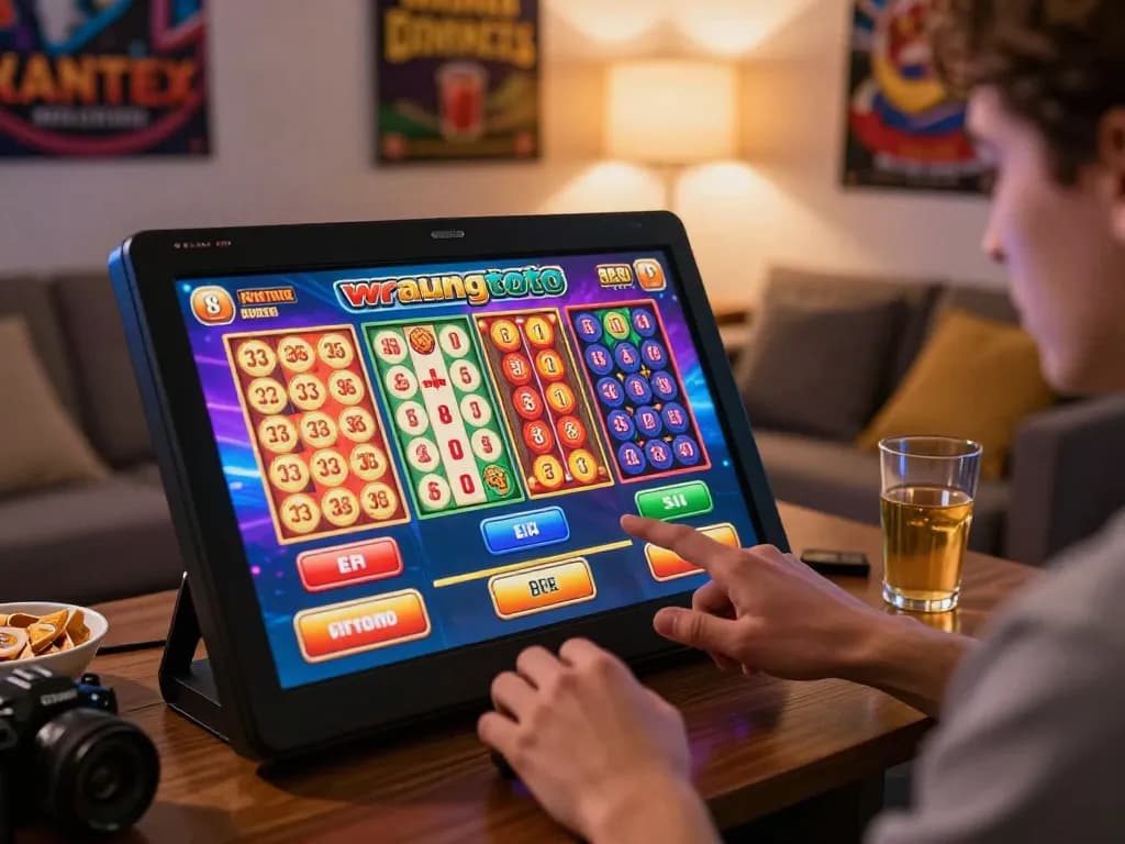 Engaging online gaming scene featuring wraungtoto on a user-friendly interface in a cozy atmosphere.